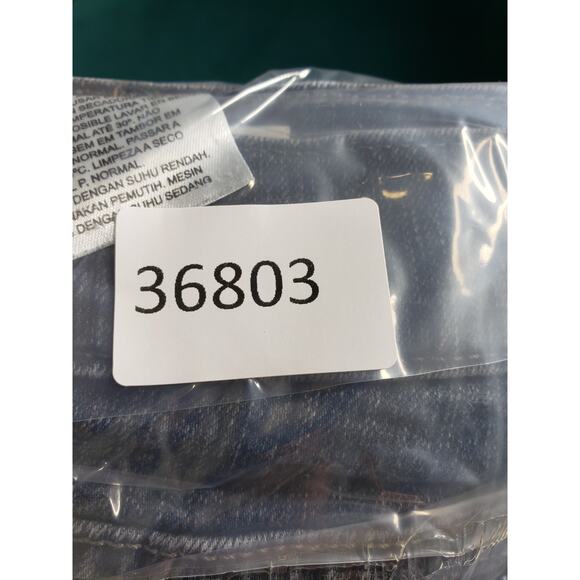 Levis 505 Jeans Size 14 Womens Blue Stretch Pants Denim Mid Rise Straight - Picture 15 of 15